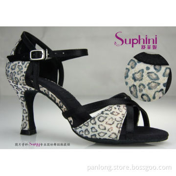 Suphini Super Hot Design Latin Dance Shoes Leopard